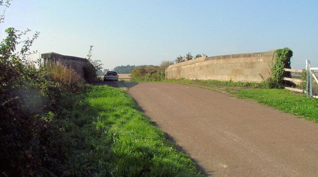 bridge over railway. bridge over main east coast railway line, south of Bradford