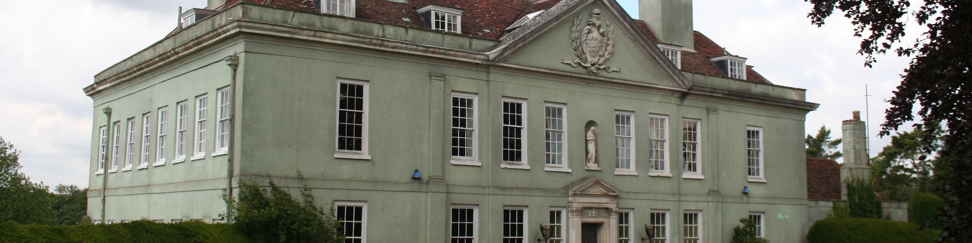 Brent Eleigh Hall, Brent Eleigh, Suffolk. Grade I listed building with doorway by Edwin Lutyens.