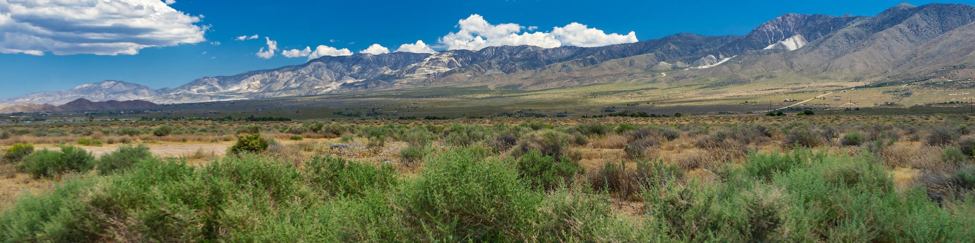 San Bernardino Mountain range from the Lucerne Valley