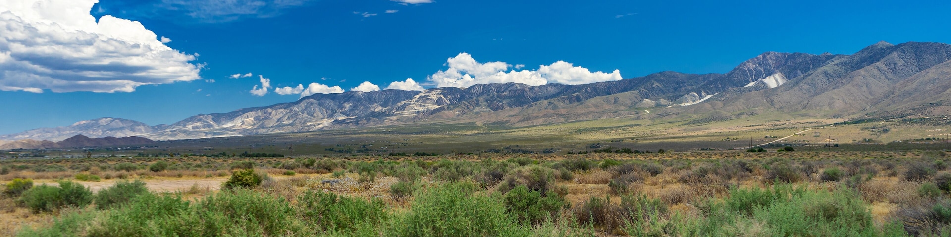 San Bernardino Mountain range from the Lucerne Valley