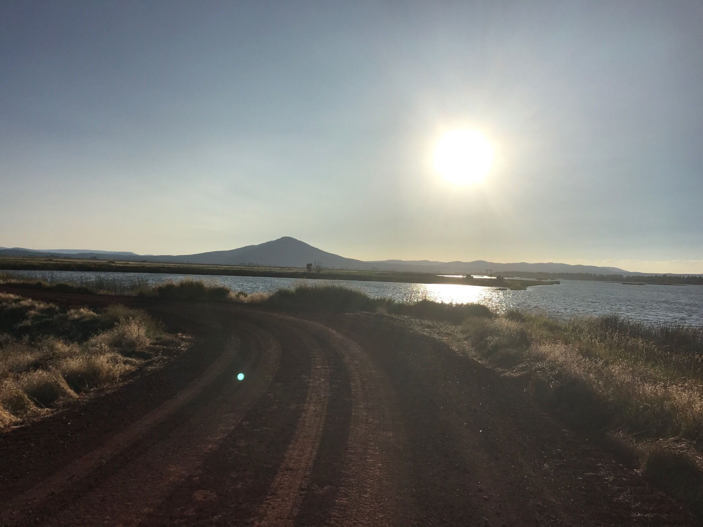 Sun preparing to set in this remote state park just east of McArthur by 3.5 miles.  To reach the park go east on Main Street after 1/2 mile veer right and cross over the McArthur Diversion Canal.  Follow the unmarked dirt road another 3 miles to Rat Farm boat launch and voila you're there!  