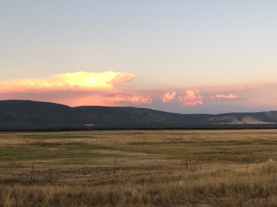 Catching the sunset from this boat in only campground. This is the put in.