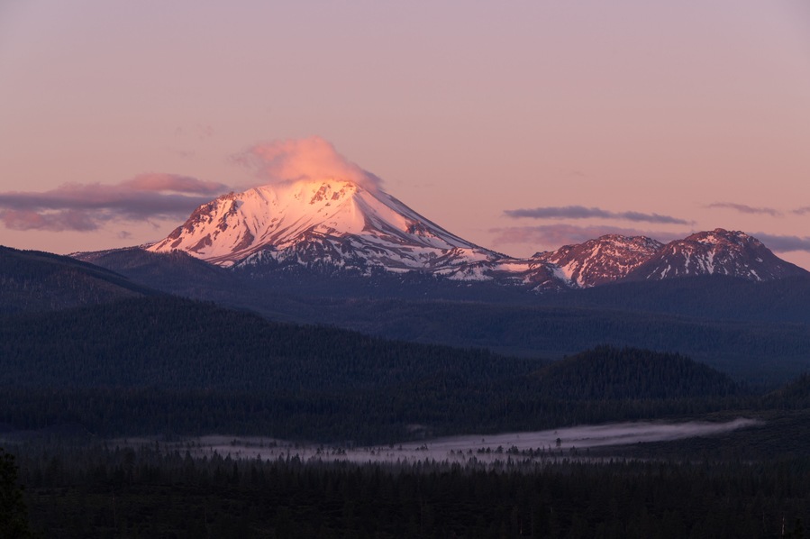 Sunrise On Lassen Peak