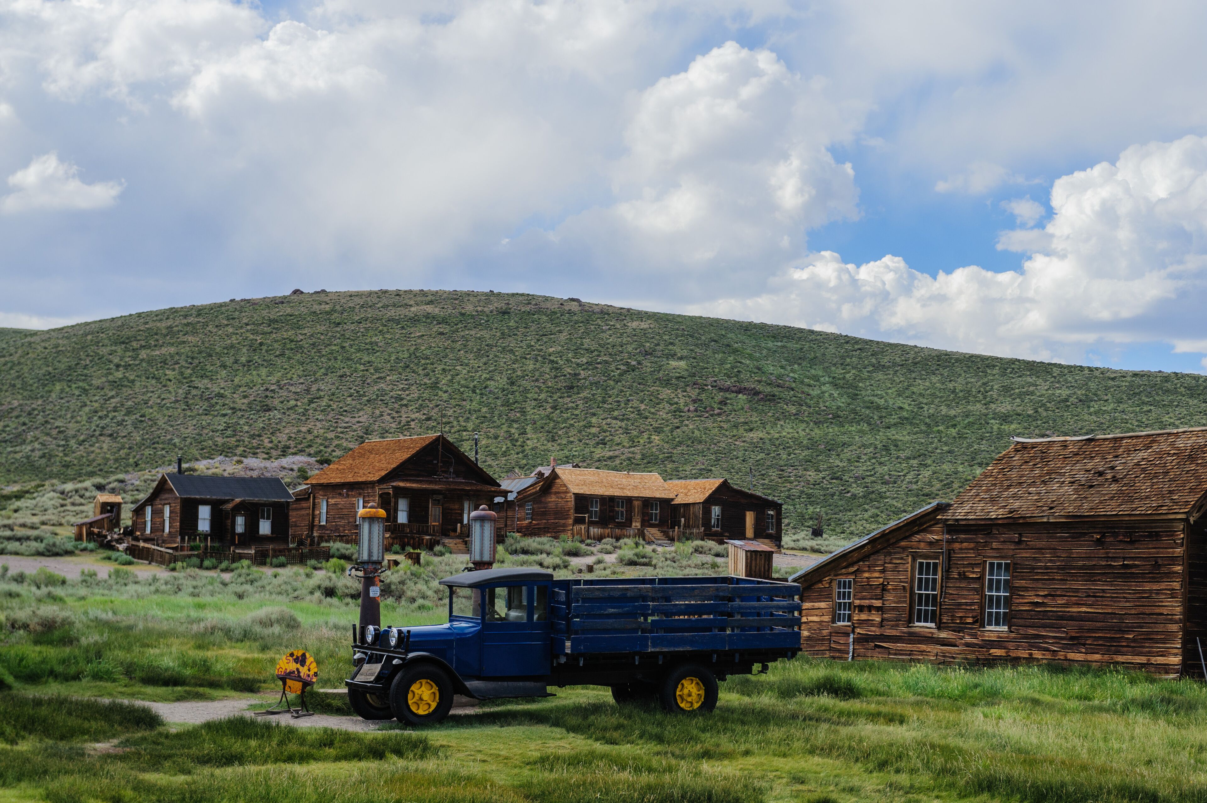 Historic Car in a Ghost Town