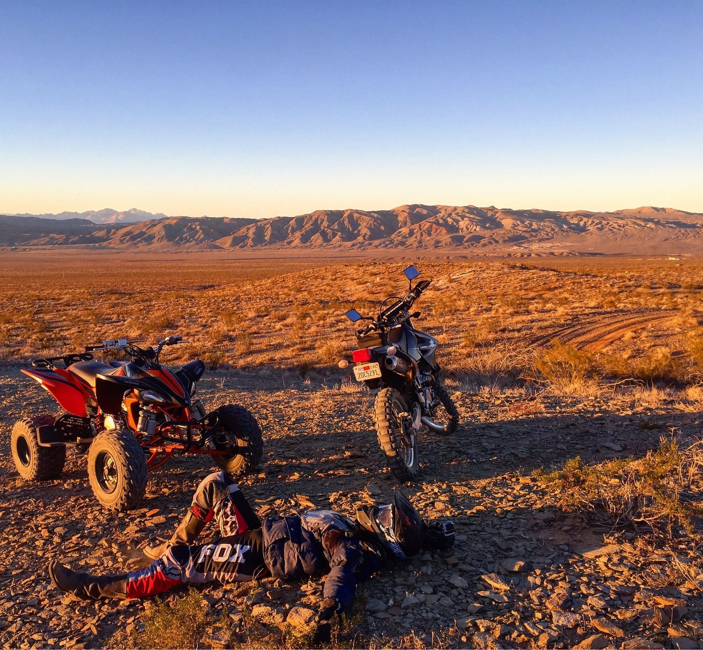 Dirtbikers paradise located in Mohave desert. Randsburg is a gold miners living ghost town. Thousands of dirt-bikers drive through Thanksgiving weekend ! 