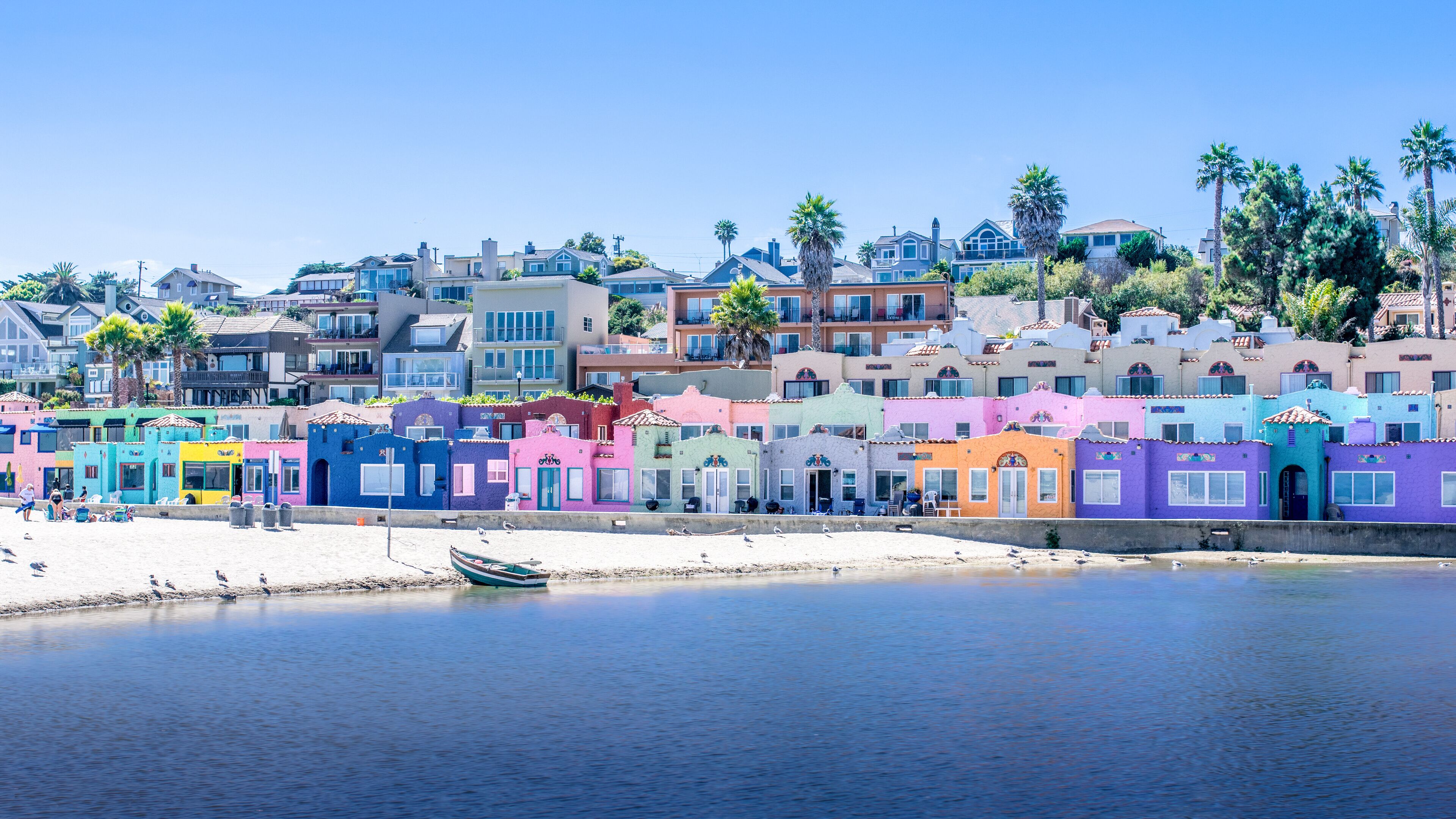 Capitola Village Reflections. Capitola, Santa Cruz County, California, USA.