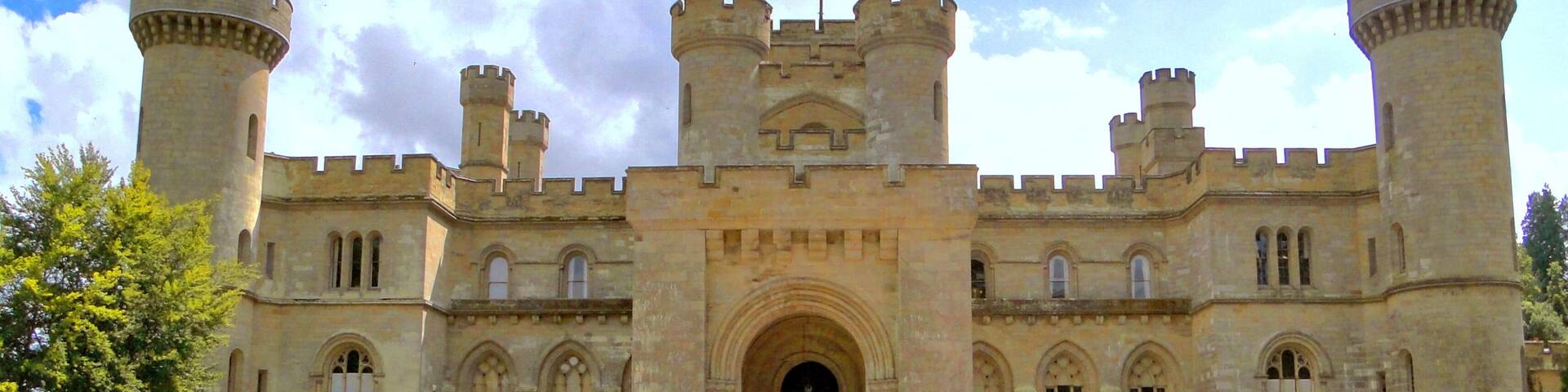 Eastnor Castle. The entrance front.
