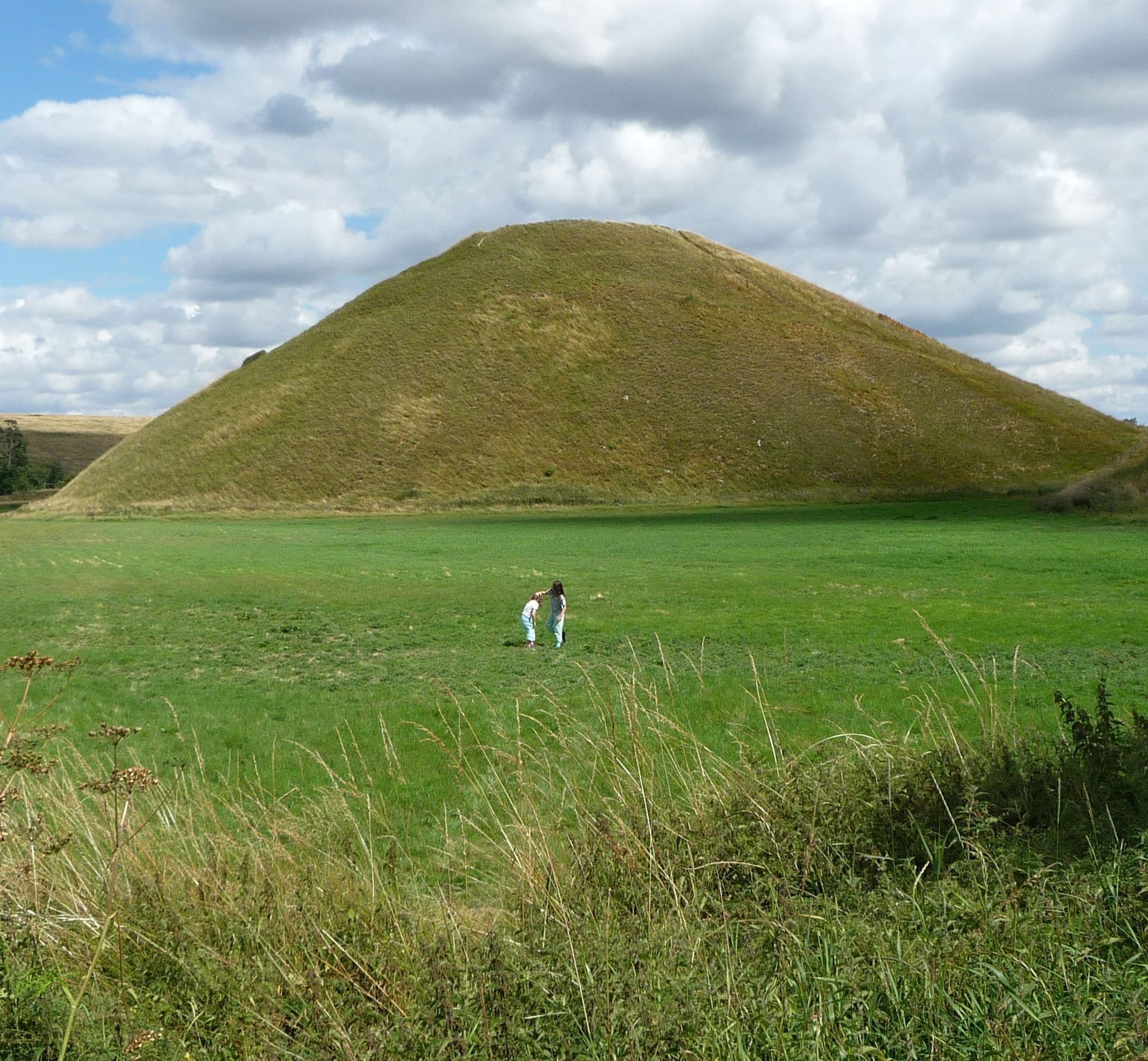 At 40 metres high, Silbury Hill is the tallest prehistoric human-made mound in Europe and similar in size to the smaller pyramids of Giza.