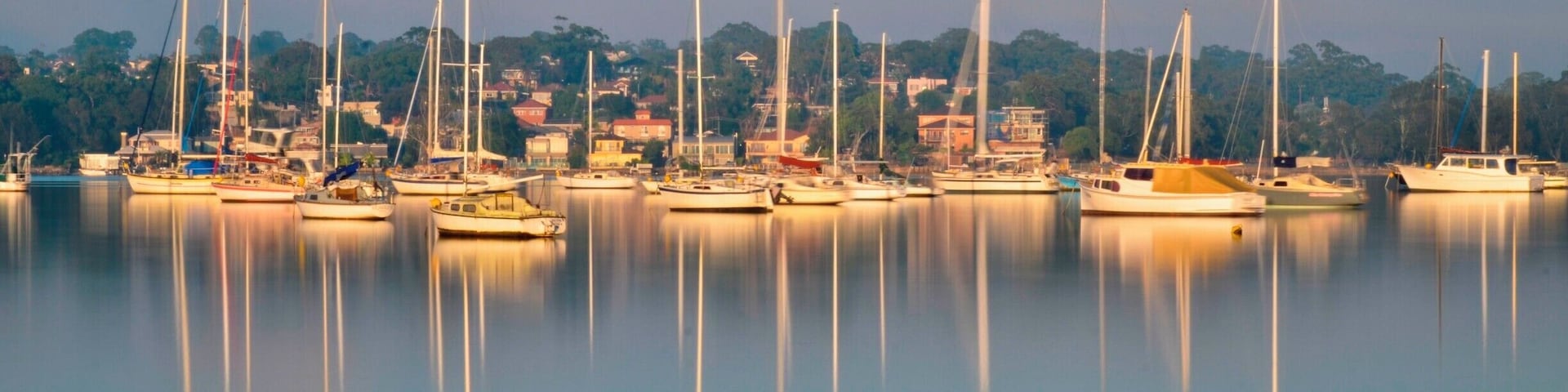 The sunrise at the Kogarah Bay
