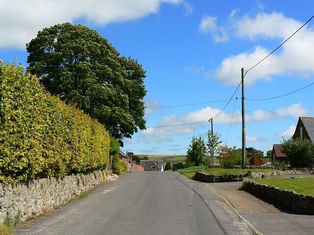 The road through Winterbourne Bassett This view is facing east towards the A4361 road between Wroughton and Avebury. The name 'Winterbourne' refers to a stream ('bourne') that runs only in the winter. Just visible above the crown of the road is the village pub. This is the first proper geograph for this square. The one that presently carries the status of 'first geograph' is in truth a supplementary image as the viewpoint is indisputably outside this square.