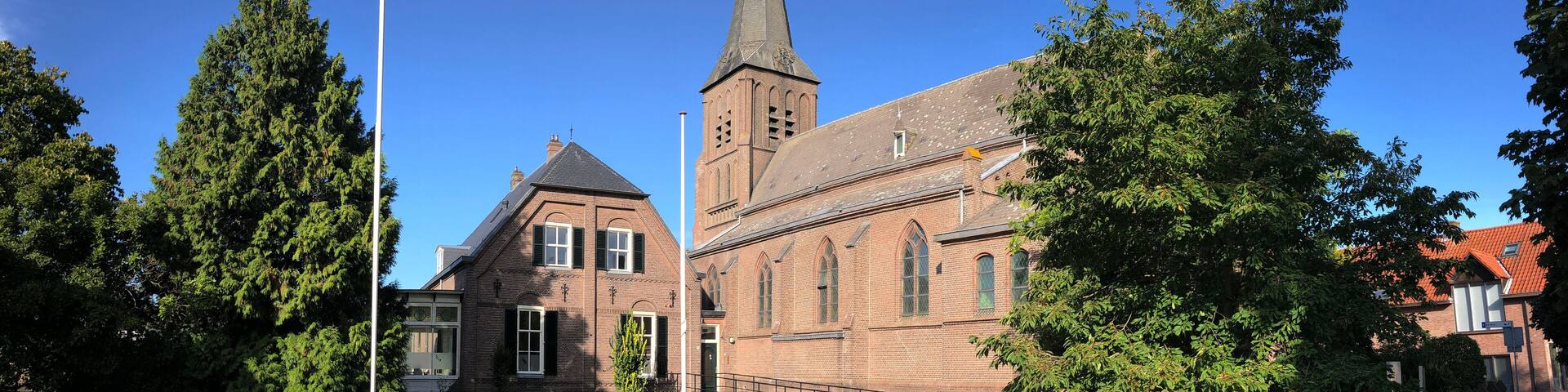 Panorama from Our dear wife ascending to heaven church