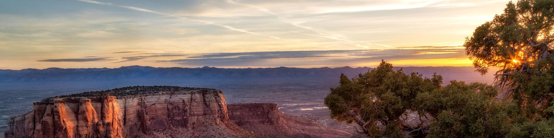 Colorado National Monument Overlook at Sunrise