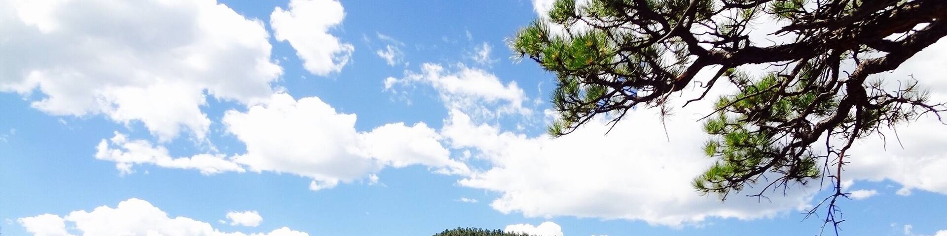 That's the Lion's Head at Staunton State Park. We are at around 8000ft in elevation from this view. Still have 1,140ft in elevation more to go to until we get there!