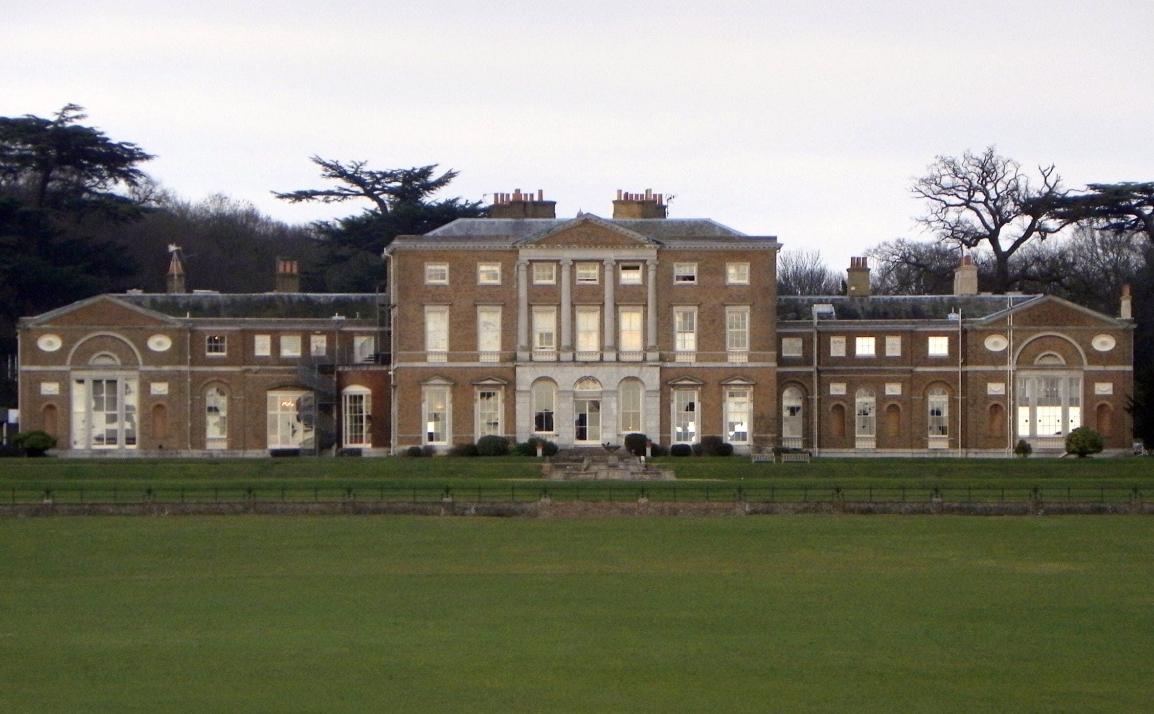 Heath Mount School, Woodhall Park, Hertfordshire, 14 March 2011. A Grade I Listed Building, built 1777-82, altered and extended 1794. Formerly a country house, the school moved to this building from Hampstead Heath in the 1930s.[1]
