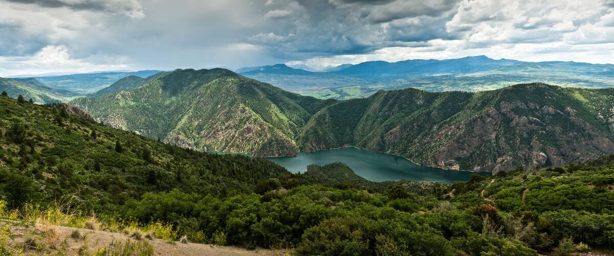 Morrow Point Reservat. On the north rim of Black Caynon, CO