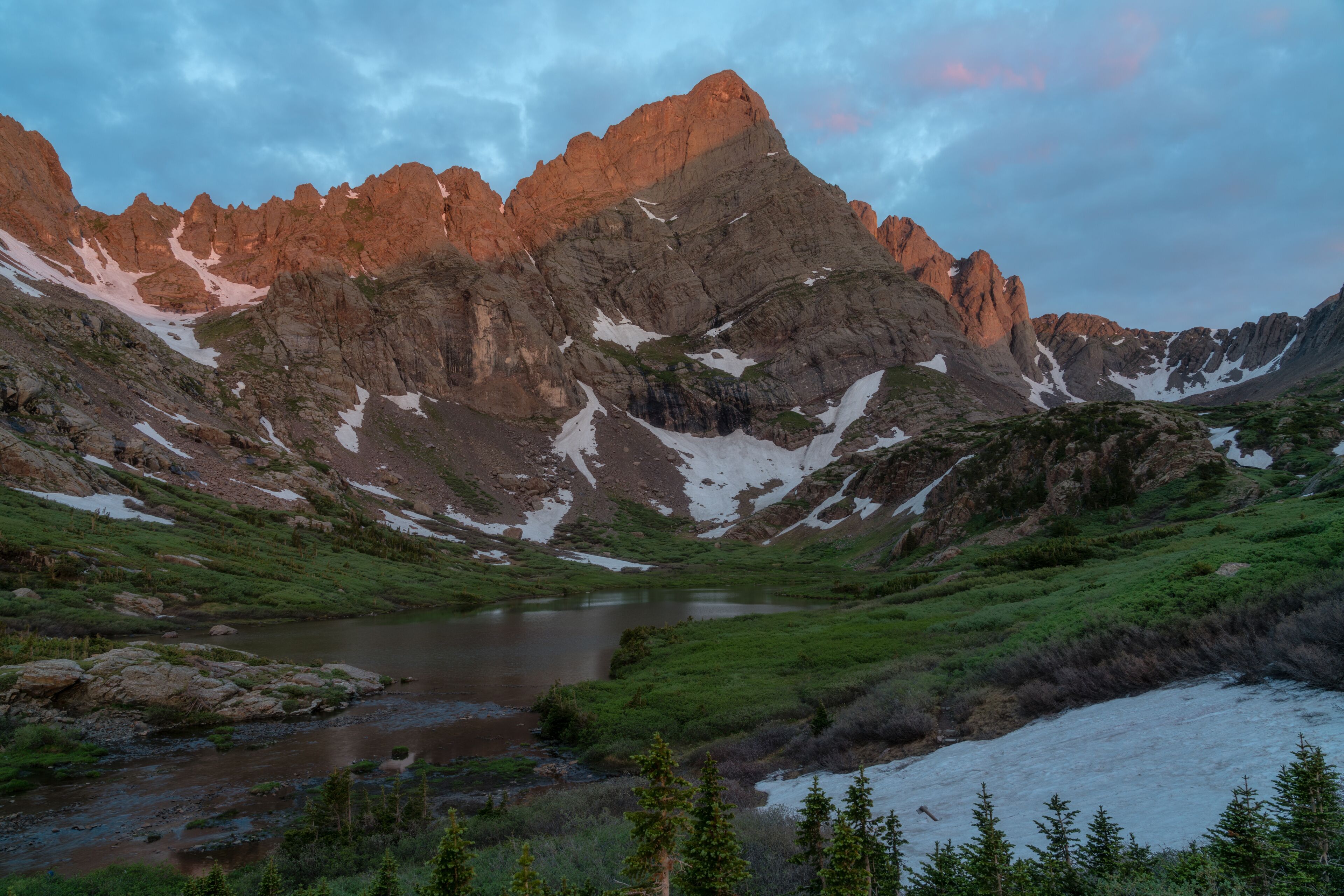Sunrise on Crestone Needle