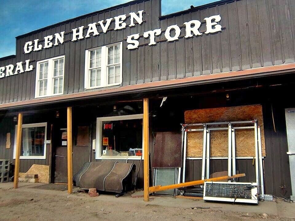 The ol' favorite general store looks a little bit different since last September's floods nearly wiped the town out! 
