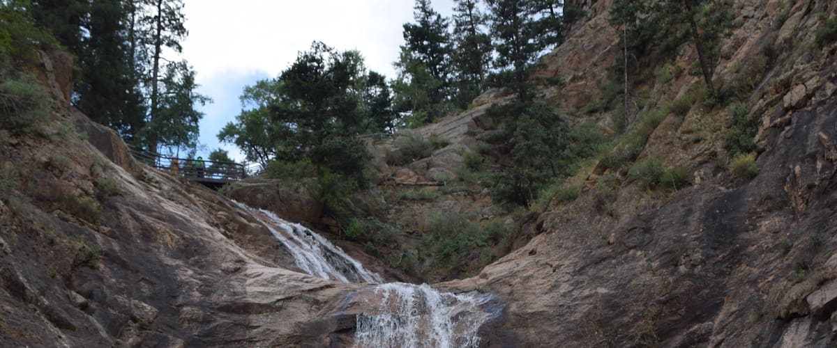 One of the amazing waterfalls at Seven Falls. In addition to the waterfalls, there are wonderful hiking trails.