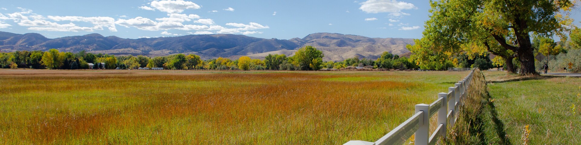 Late summer fields and sky, Laporte Colorado