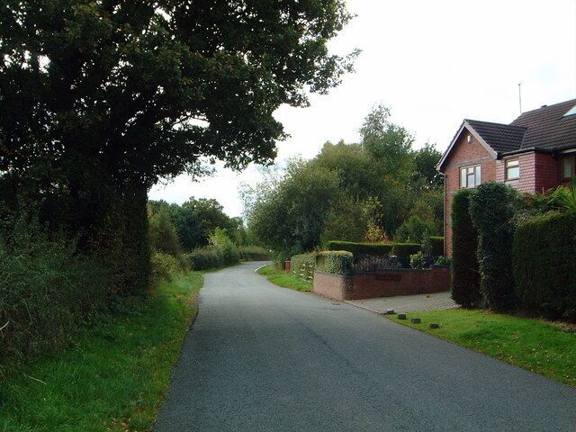 Sandy Lane, Higher Kinnerton Looking southeast along Sandy Lane.