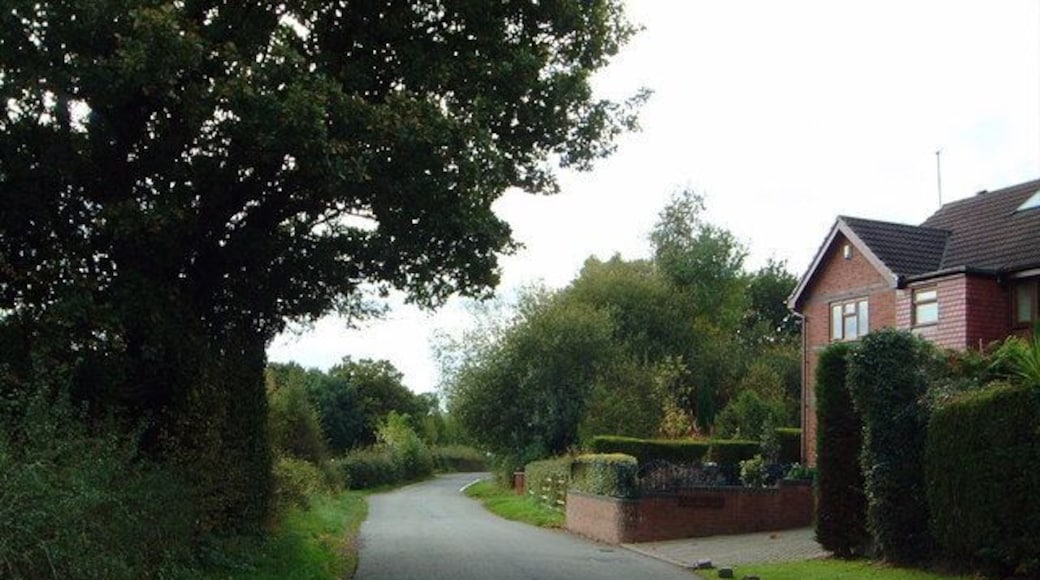 Sandy Lane, Higher Kinnerton Looking southeast along Sandy Lane.