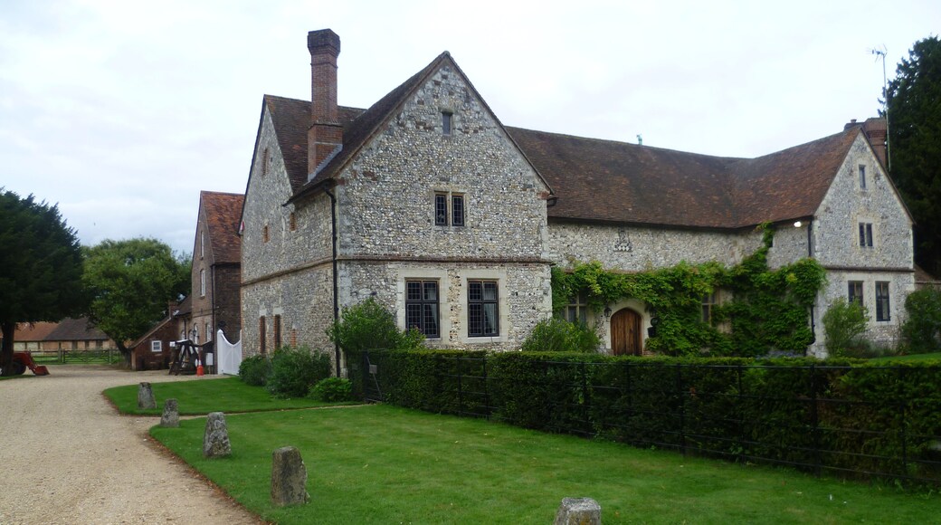 The stables at Chawton House Pevsner says that the best thing at Chawton House is the Stables. These date from 1591. © Copyright Ian Yarham and licensed for reuse under this Creative Commons Licence.