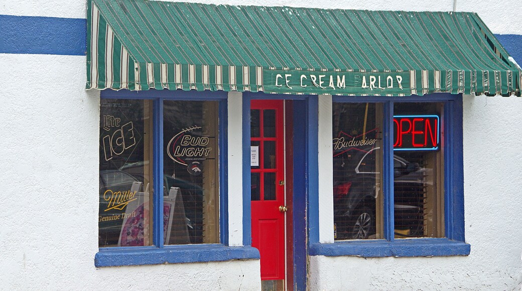 For a town of just over 600 persons you have to be creative to make a go of it. So ice cream for the kids and beer for the adults.