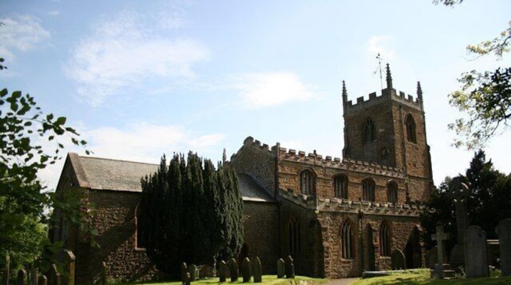 All Saints' church. The north side of All Saints' church catching some light from the early evening summer sun