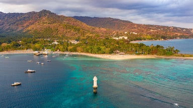 Senggigi bay lighthouse at sunset