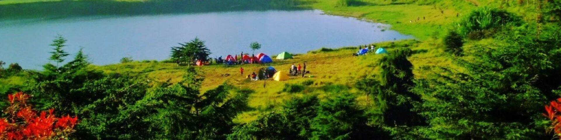 Dringo Lake. One of hidden lake on Dieng Plateau. November 2014.