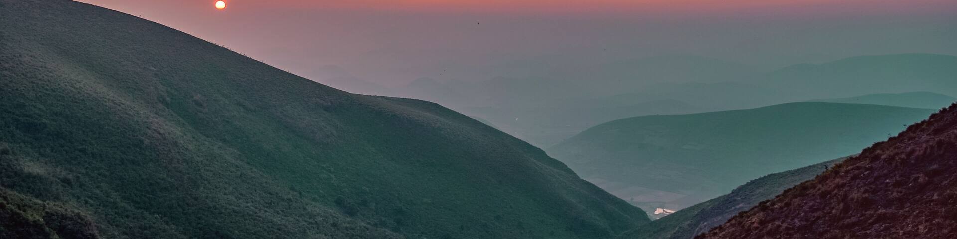 A very Beautiful sunset view form the hills of Damanjodi (Odisha).