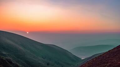 A very Beautiful sunset view form the hills of Damanjodi (Odisha).
