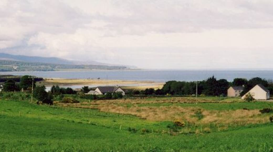 Skelbo Street Looking north across the small settlement of Skelbo Street towards the mouth of Loch Fleet and the shoreline leading to Golspie.