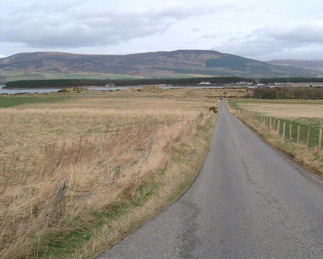 Ben Bhraggie from Embo View across Loch Fleet with Ben Bhraggie in Background