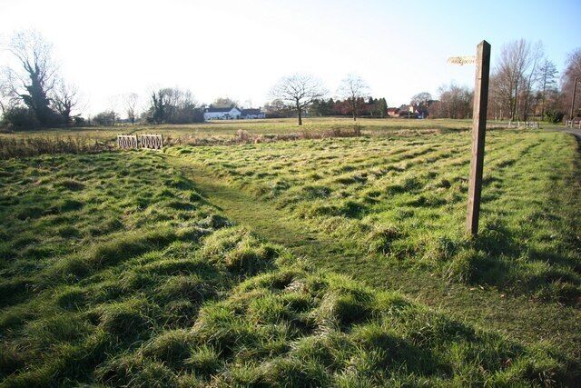 Little Green Common land in the Conservation area of Car Colston