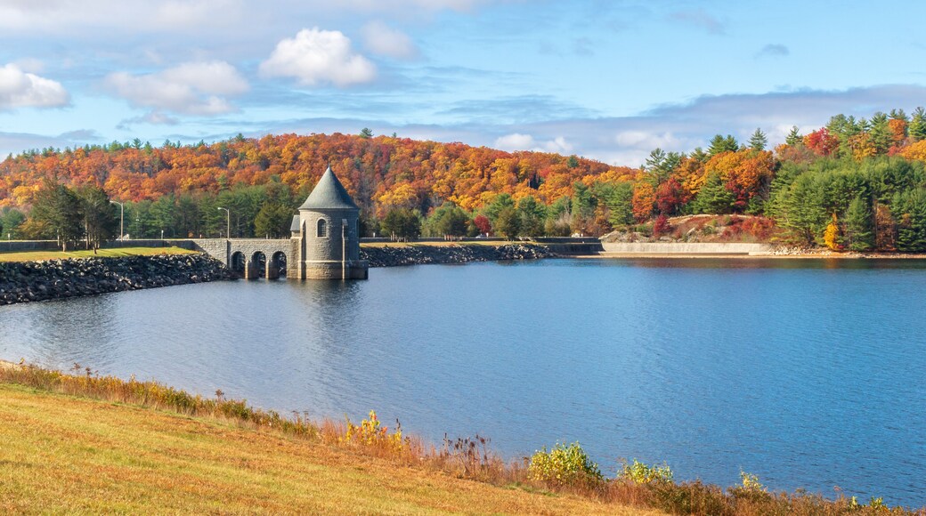 Saville Dam on a sunny fall day
