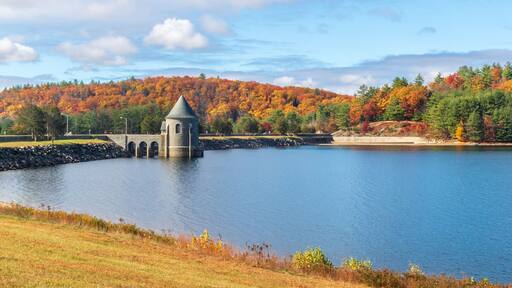 Saville Dam on a sunny fall day