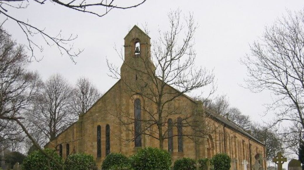 Parish church of St John the Evangelist, Chopwell, Tyne and Wear, seen from the southwest