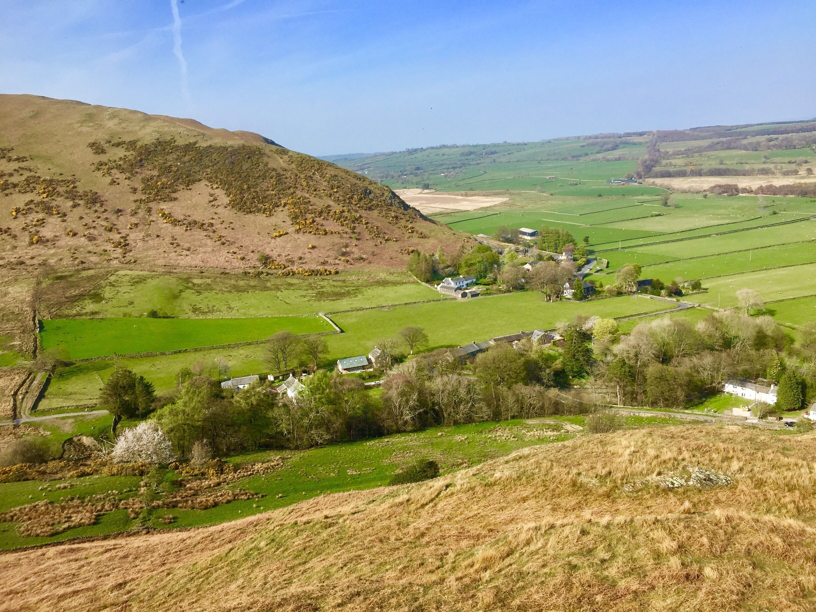 Descending Souther Fell towards the village