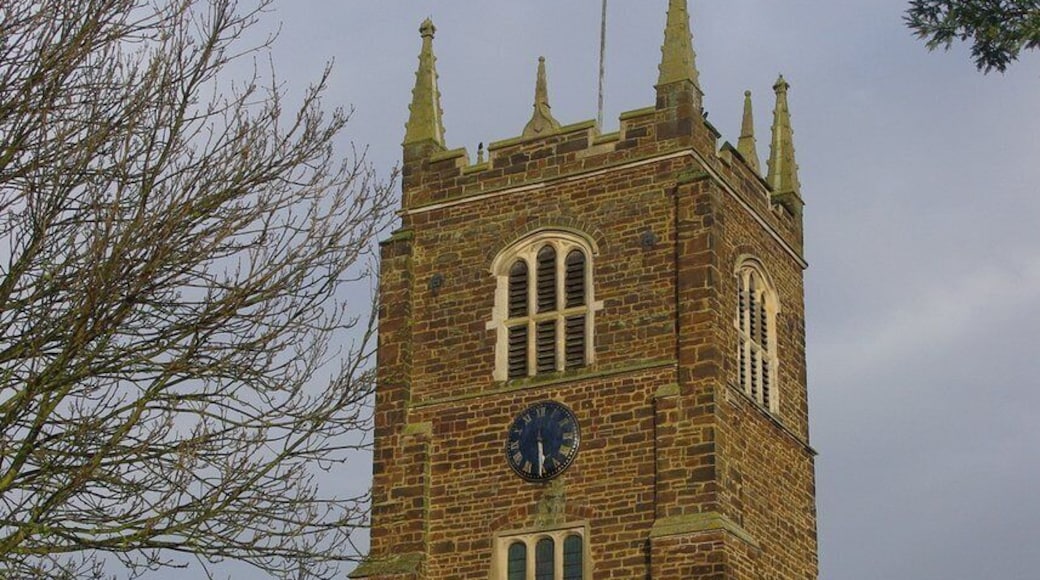 Parish church of St Edmund or St James, Blunham, Bedfordshire, seen from west-southwest