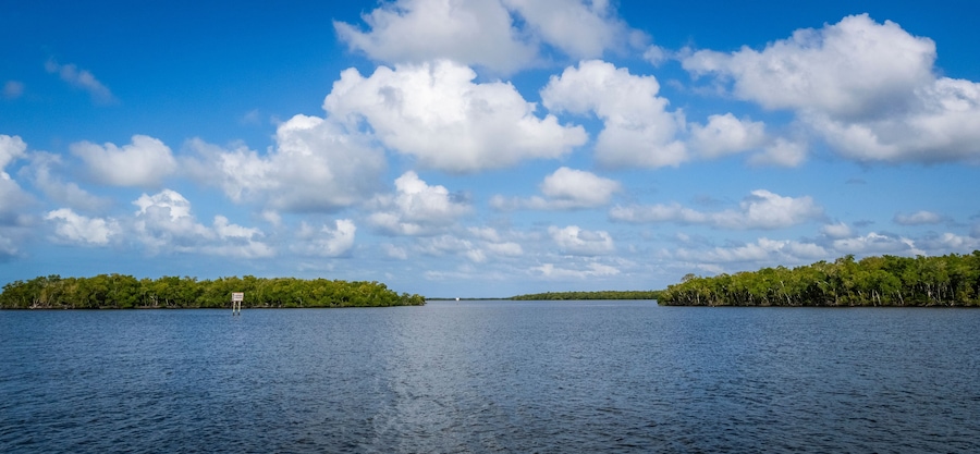 Chokoloskee Bay in the Ten Thousand Islands of southwest Florida USA