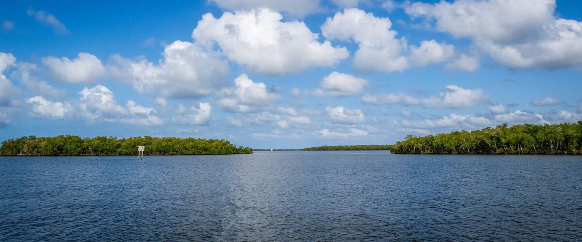 Chokoloskee Bay in the Ten Thousand Islands of southwest Florida USA