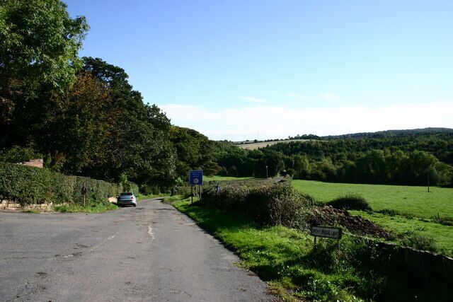 Smithy Bridge Lane Looking South East down Smithy Bridge Lane from the junction with Beachouse Road