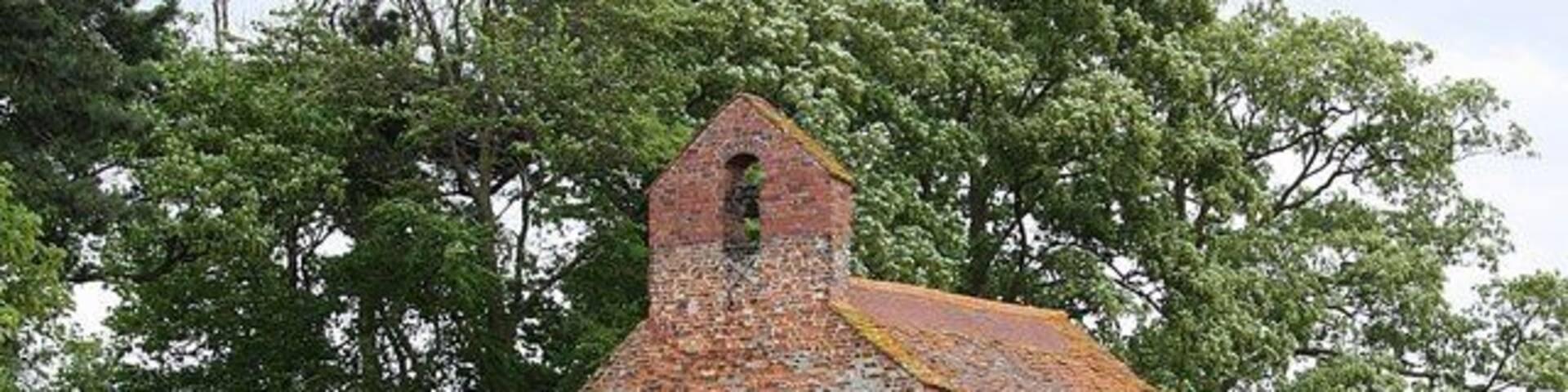 St.George's church Redundant sixteenth century brick church at Goltho, about all that remains of the medieval village