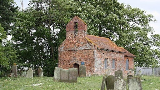 St.George's church Redundant sixteenth century brick church at Goltho, about all that remains of the medieval village