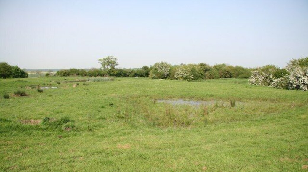 Medieval Rand Undulations in a field by St.Oswald's church where the medieval village of Rand once was, it is now just a small hamlet clustered around the church.