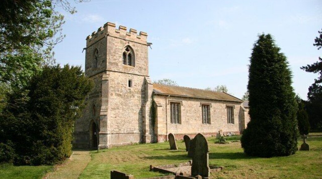 St.Oswald's church The nave was rebuilt c1820 and the chancel in 1862, but the chancel arch is 13th century and the tower is 14th century incorporating a curious piece of Norman stonework.