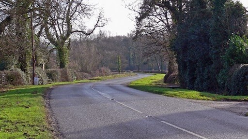 Lutterworth Road south of Burbage About one mile further on this country road meets the A5 Watling Street.