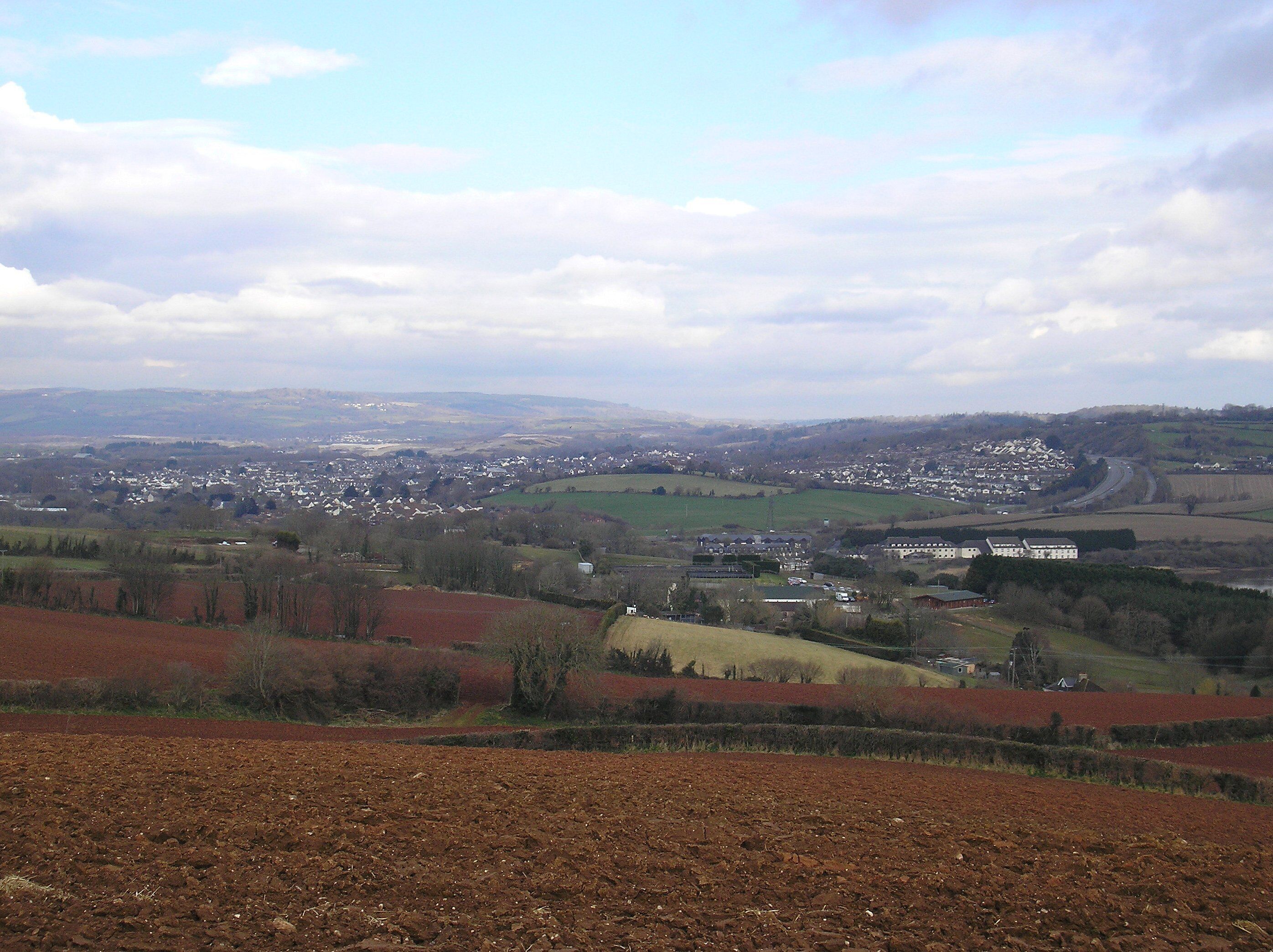 Three captures of the Teign Valley in glorious Deb'n (Devon). Viewed from Cross Hill Netherton. March 19th 2013 and bitterly cold. Camera: Olympus FE-120 6.0 Digital.