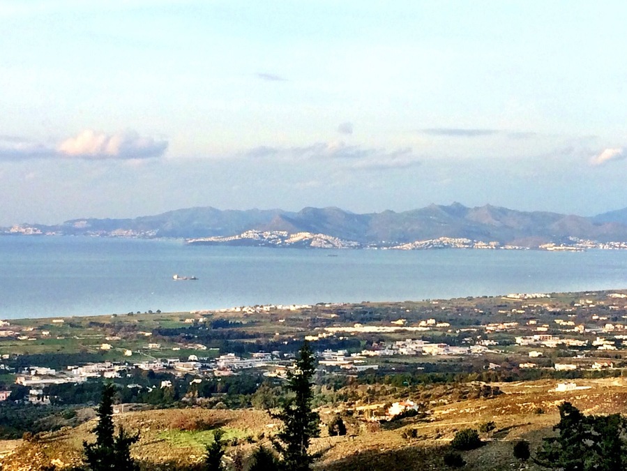 View Bodrum and Kos sea coast from Zia hill